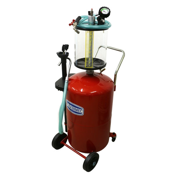 Absauganlage für Altöl - mobil - 90 Liter Behälter - Glasmesszylinder: 10 Liter