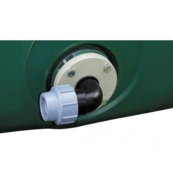 Flanschanschluss - Winkel - für Wasser Lagertanks aus PE - 1